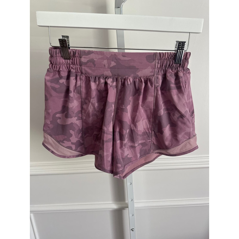 Lululemon Hotty Hot 4inch Pink Camo Shorts